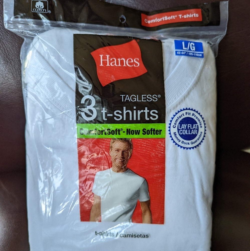 Hanes Tagless T-shirts 3-pack
